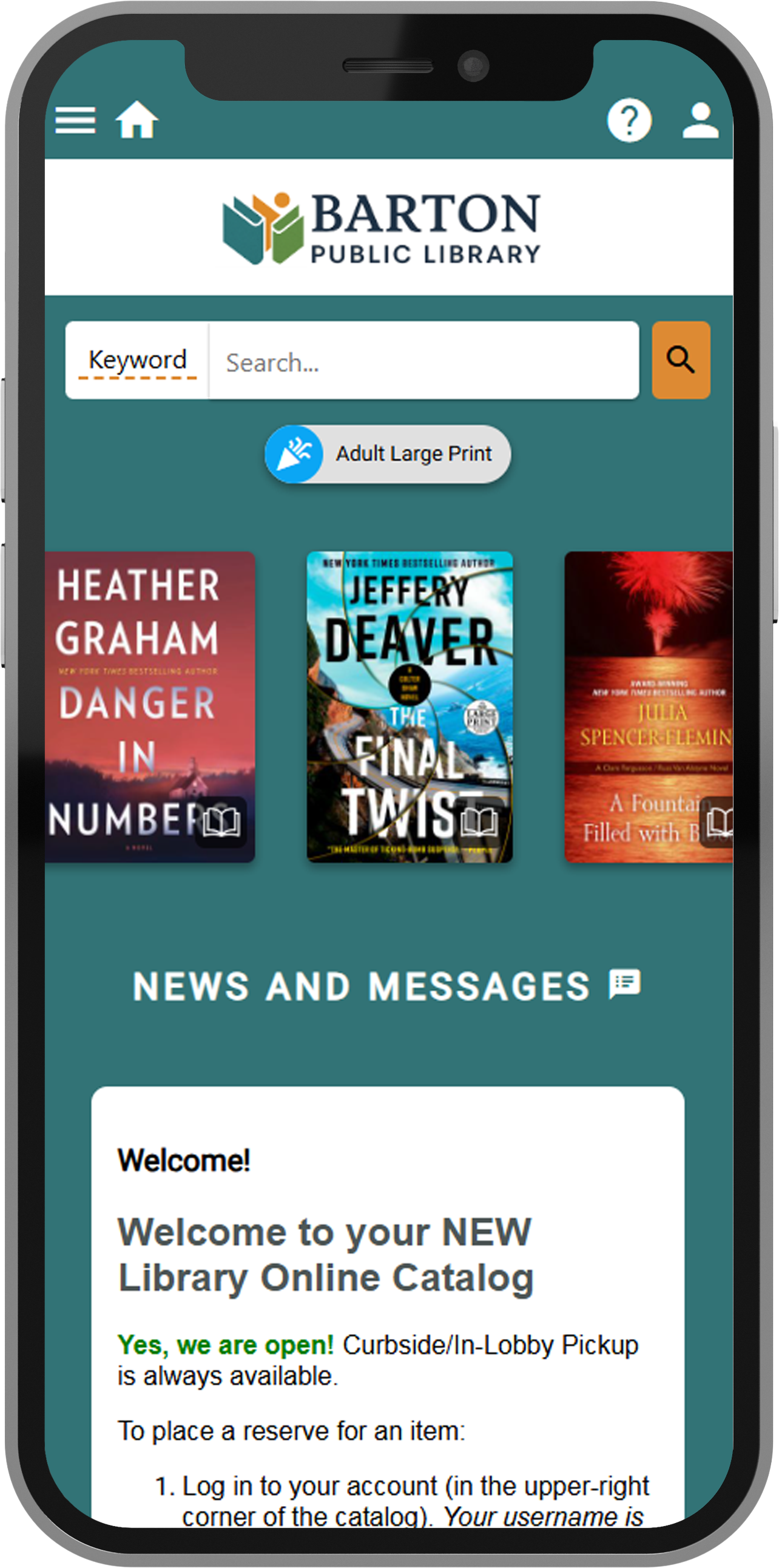 Librista patron app screens